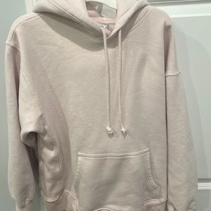 Aritzia- tna pink boyfriend fleece hoodie